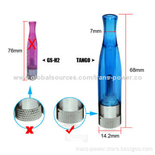 Itsuwa Fashionable E Cigarette Tango Vaporizer, 1.6mL Capacity, Dual Coil